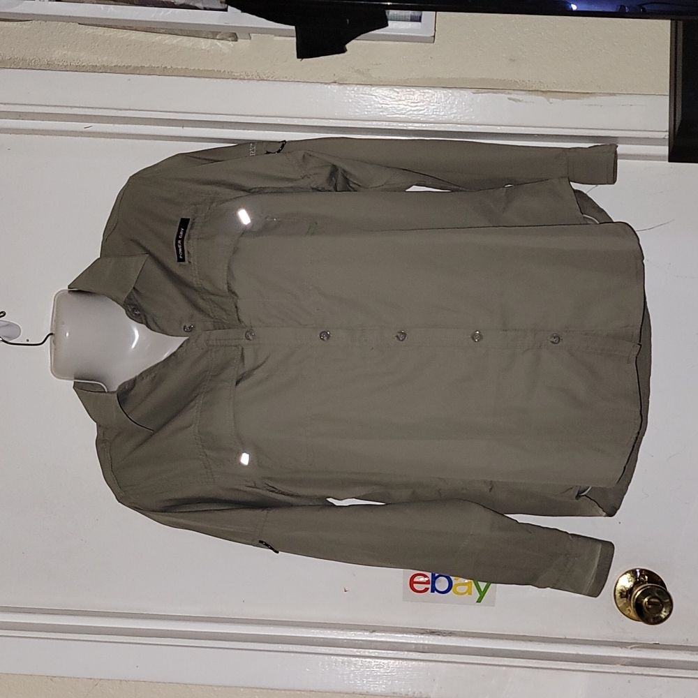 Little donkey andy button down top long sleeve power dry tech